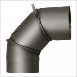 D150 Rauchrohrbogen Stellbar